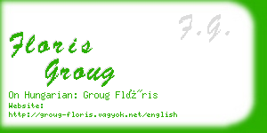 floris groug business card